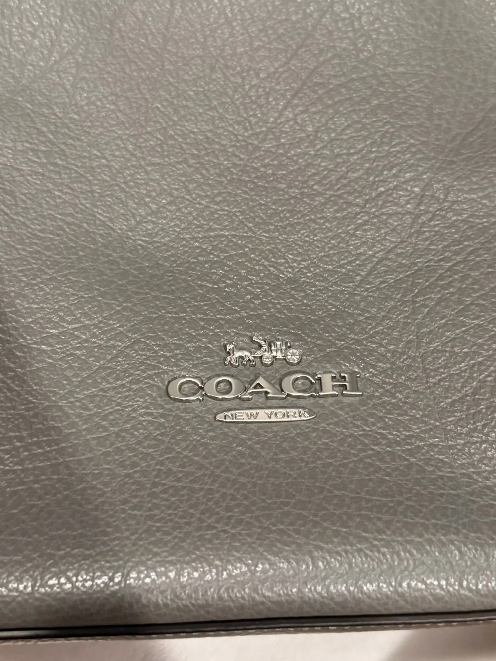 Coach F79995 Marlon Hobo Heather Gray Leather/Suede 2/Way Shoulder Bag